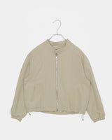 Shuni Collarless スナップボタン ストリングポケット クロップド オーバーサイズ ジャケット
