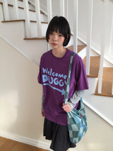 YWD WELCOME T-SHIRTS_PURPLE (1color)