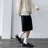 Deep Pleat Wide Shorts