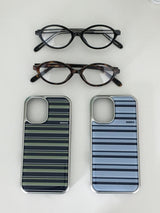 silver cool stripe case (olive)