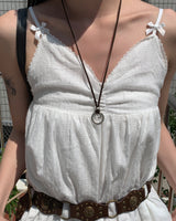 Double ring necklace