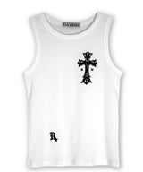 Gothic Cross Tank-top_Ivory