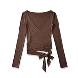 Lavi V Neck Wrap Top