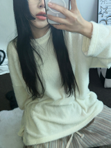 パッチ🤎ルーズガーリーオーバーニット🧸🤍🤎🖤4カラー