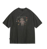 ハローフラワーピグメント半袖Tシャツ