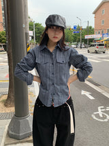 ヴィンテージストライプシャツ (3C)