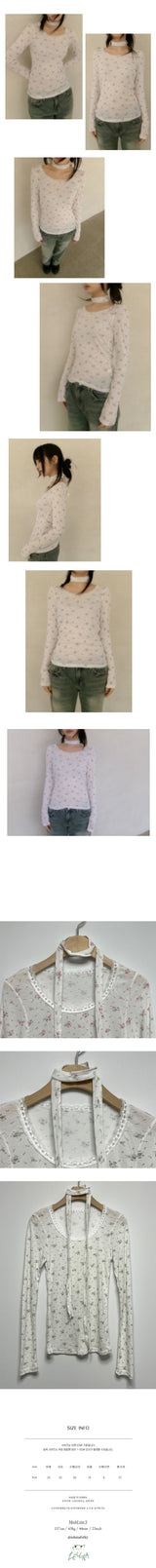floral scarf tee