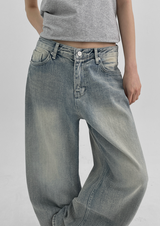 [MADE] Pullup Wide Denim Pants