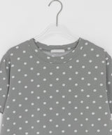 カオリドットフリル半袖Tシャツ