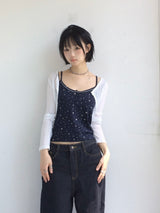Dawn Star button sleeveless