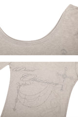 DUSK GRAPHIC TEE beige