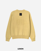 Number Patch Round Knit