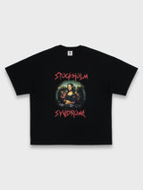 DJモナリザTシャツ - BLACK