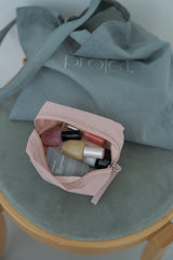 puff pouch (pink_nylon)