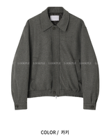 Harrington Overfit Wool Collar Jacket