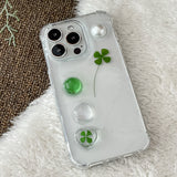 [made]green&clover resin phonecase 