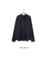 26FW★ [BAONHAUS] Kurenin Roll-up Check Shirt