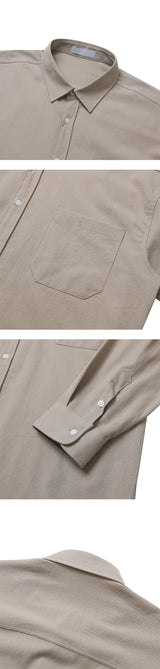 [SET UP가능] Basic cotton pocket shirts(6color)