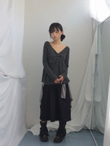 Ribbon Stripe Loose Top