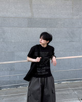 コーラルレタリングショートスリーブTシャツ