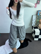 シープキュリー🐏 ソフトジョガーオンツ 🐏🖤🩶🧸3カラー