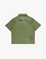 PACKABLE SEERSUCKER HALF SHIRTS GREEN