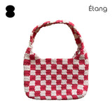 [MADE] Étang Baguette Bag | Checkerboard Coral Pink