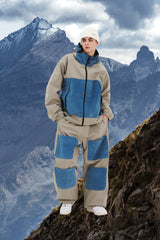 OPEN 4 POCKET WIDE TRACK PANTS ASH KHAKI / CORDUROY SKY