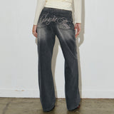 bk pt denim pants (black)