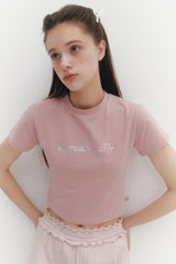 Crystal Hotfix T Pink
