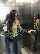 Bahiu Washing Wide Denim Pants