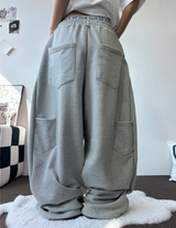 カーペンタービッグカーゴバルーンサイドピンタックパンツ🩶🖤🤍4カラー