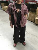 No.1732 vtg check pocket half SHIRT (3color)