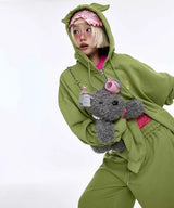 [Basic] Wing Hoodie Green