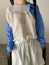 ガーデンワッフルレースTシャツ