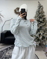 Veil diagonal button hood ST long sleeve