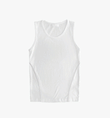 Muscle fit side stitch sleeveless shirt
