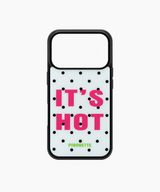 IT'S HOT Glass Bumper Case (White)