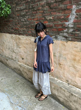 Akio Parachute Roll-up Capri Bermuda Pants