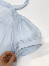 Pomelo Tie Short Sleeve Blouse