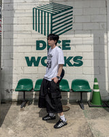 Circular Belt Stitch Cargo Bermuda