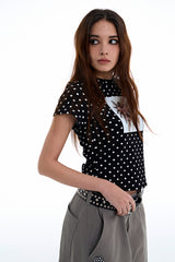 Polka Dot Spider Tee [Black]