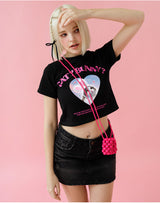 キャット&バニークロップTシャツ [4COLOR]