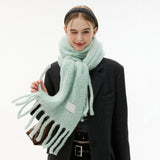 Basic Knit Big muffler_ Mint