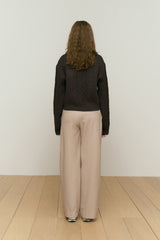 ARCH CHERRY CABLE KNIT [DARK BROWN]