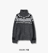 No.1024 dia wool20 ニットジップアップ (3色)