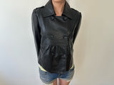 mini leather jacket