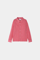 Jian Cropped Checked Shirt (3color)