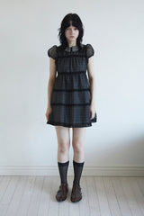 ベイビードールドレス IN BLACK CHECK