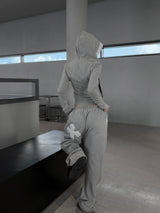 クロスウォームトレーニングフードジップアップ (3 color)